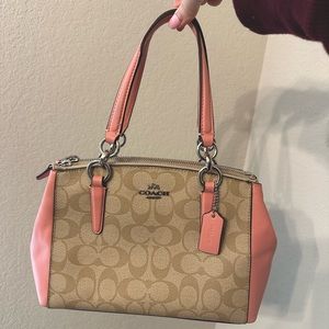 Coach Purse Pink Mini Christie Carryall
